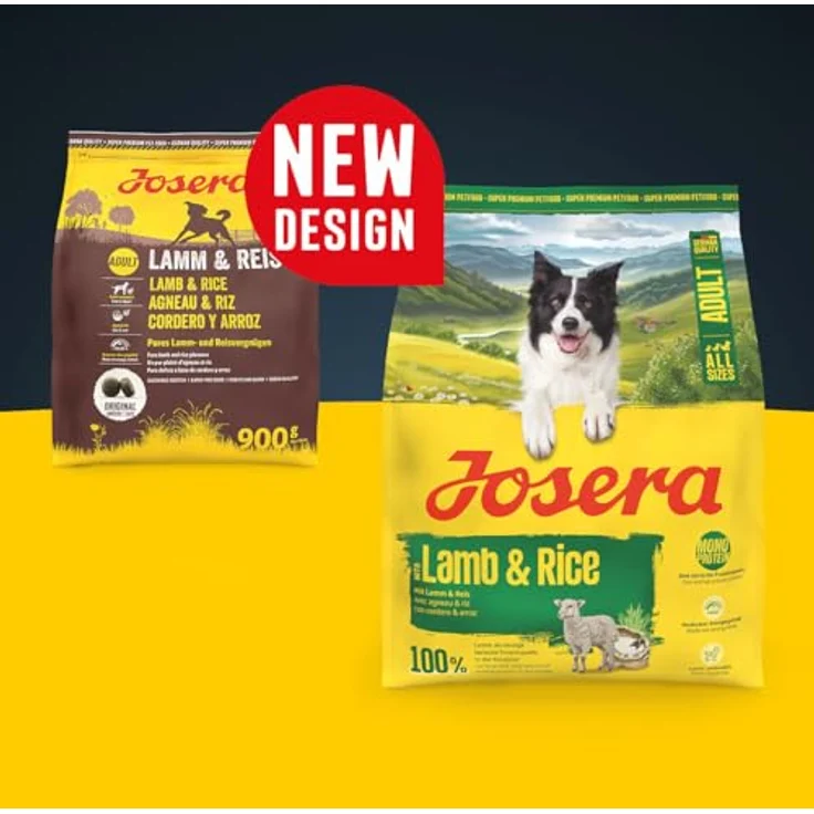 Josera All Sizes Adult Lamb und Rice, Trockenfutter für ausgewachsene Hunde aller Größen und Rassen, 900 g – Bild 2