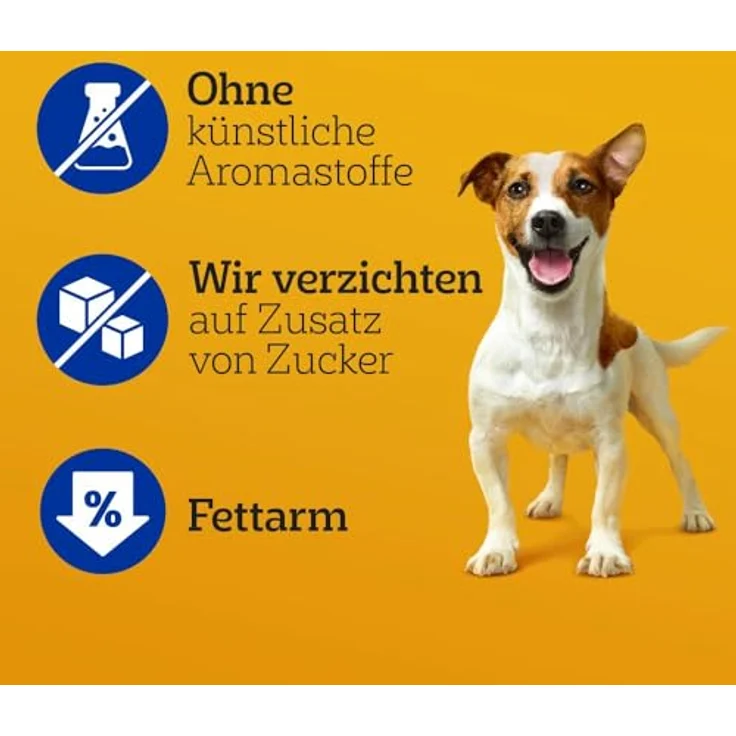 Pedigree DentaStix Hundesnack für kleine Hunde (5-10kg), Zahnpflege-Snack mit Huhn und Rind, 10 Packungen je 7 Stück (10 x 100 g), reduziert Zahnsteinbildung bis zu 80% – Bild 5