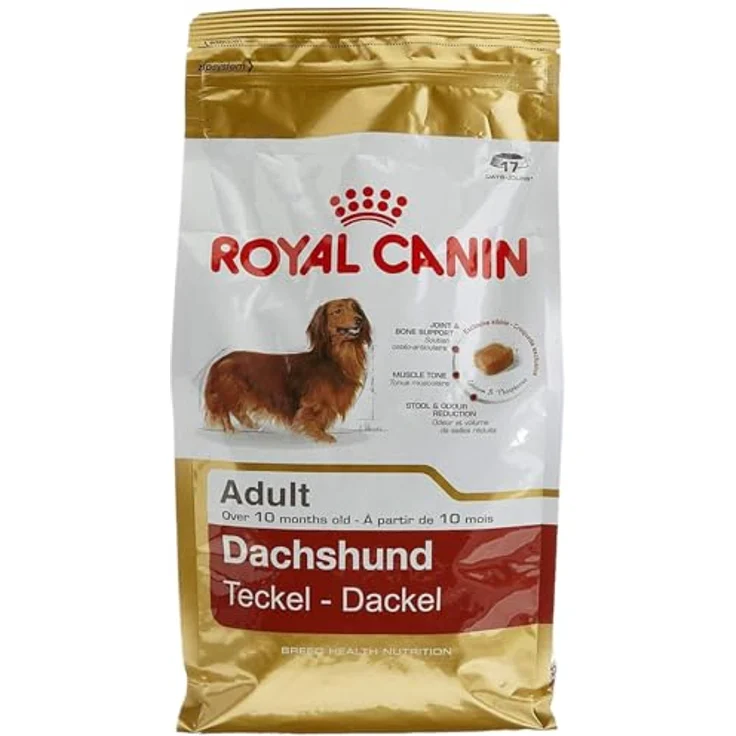 Royal Canin Dachshund Adult, Hundefutter für ausgewachsene Dackel, 1,5 kg, unterstützt Knochen und Gelenke – Bild 1
