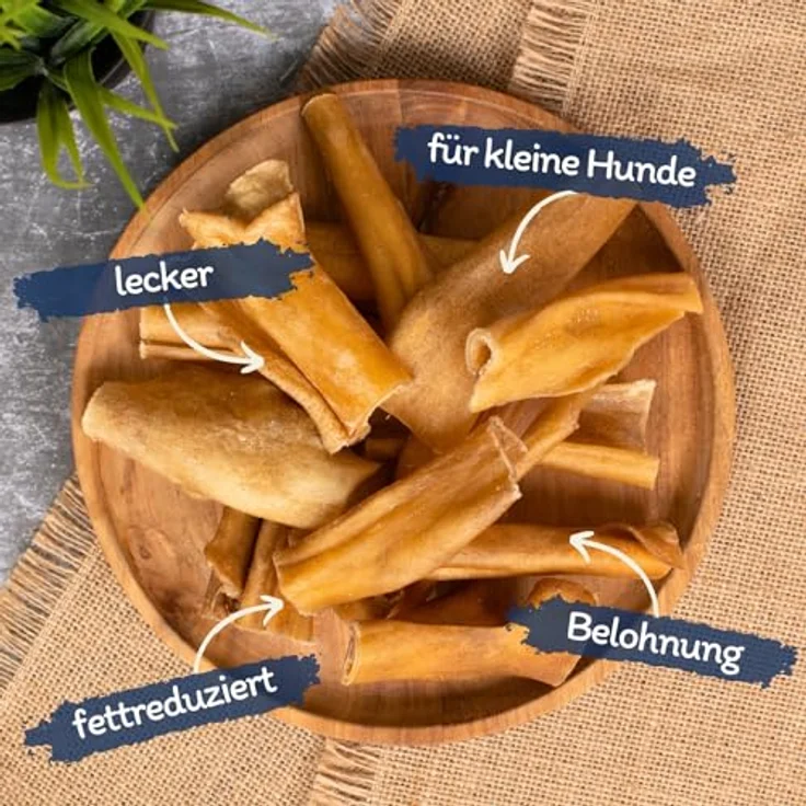 Lyra Pet® Rinderkopfhaut Abschnitte 10 kg, naturbelassener fettarmer Kausnack für Hunde, 1-7 cm – Bild 2