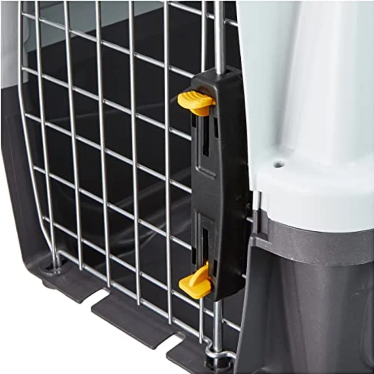 Nobby Hunde-Transportbox Skudo Open grau für Hunde, doppelte Öffnungsmöglichkeit – Bild 7