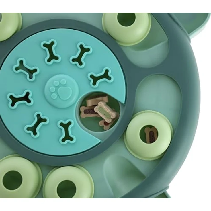 Kerbl Pet Denk- und Lernspielzeug Turtle, befüllbares Hundespielzeug, türkis, 25x28x5cm, aus hygienischem Polypropylen, für kleine und mittelgroße Hunde, einfach zu reinigen – Bild 4