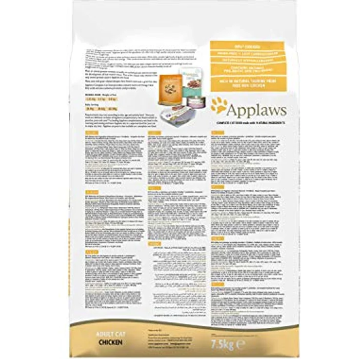Applaws Trockenfutter Katze Adult, getreidefrei mit hochwertigem Huhn, 7,5 kg – Bild 2