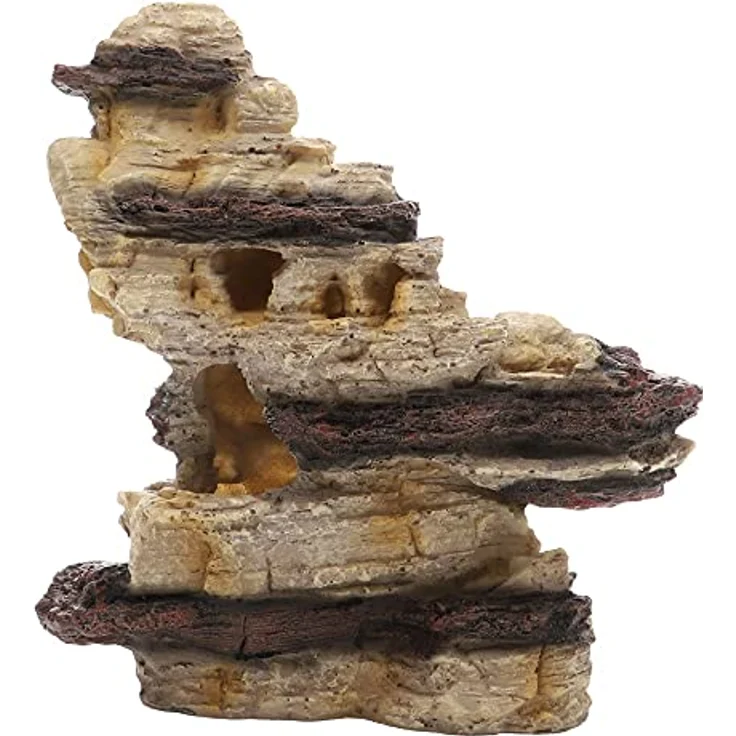 HOBBY Aquariendeko Arizona Rock 2, Naturnah gestalteter Felsen für Aquarium und Terrarium, 24x26x14 cm, aus sicherem Polyresin – Bild 4