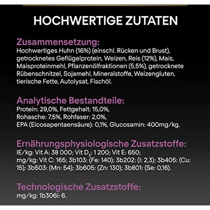 Pro Plan PRO PLAN Adult 7+ Medium & Large Age Defence Huhn, Trockenfutter für ältere Hunde, 14 kg, reich an hochwertigem Huhn, mit Omega-3-Fettsäuren und Vitamin D – Bild 9