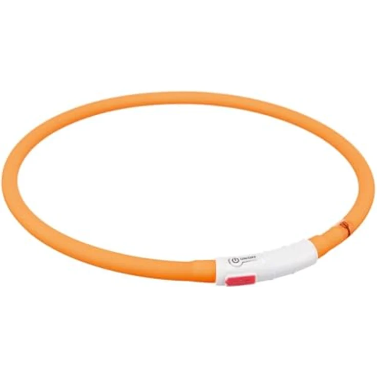 TRIXIE USB Leuchthalsband - Orange xs-XL – Bild 2