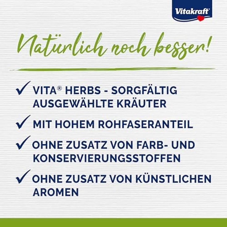 Vitakraft Menu Vital, Hasenfutter für Zwergkaninchen mit Luzerne und Apfel, angereichert mit Kräutern, 5kg, zucker- und getreidefrei, fördert die Verdauung – Bild 3