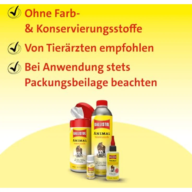 Kerbl Pfotenpflege BALLISTOL Tierpflegeöl Animal, 100 ml für empfindliche Haut und Pfotenpflege, hohe Verträglichkeit – Bild 7