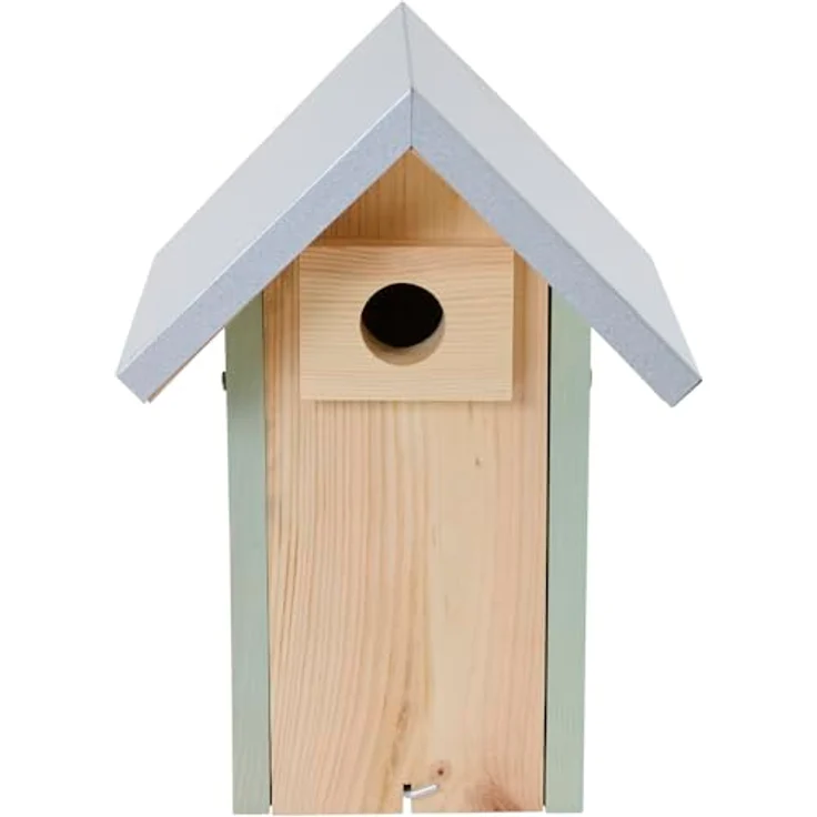 Siena Garden Nestperle Lotta, Nistkasten aus FSC-zertifiziertem Kiefernholz mit 32 mm Einflugloch und Marderschutz, witterungsbeständiges Stahlblechdach – Bild 2