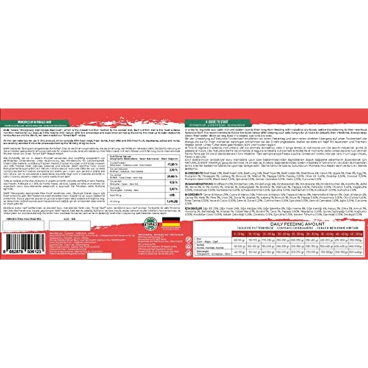 Naturalis Smart 80 Barf Trockenbarf Hundefutter 500 g Rind, getreidefrei, sojafrei, glutenfrei, 100% Natur, schonend luftgetrocknet – Bild 5