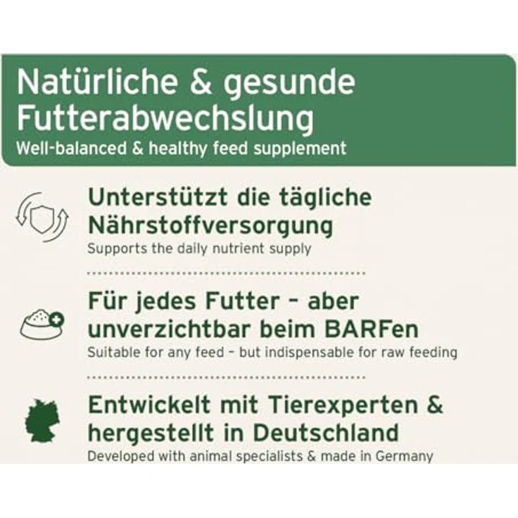 AniForte Barf Naturkräuter Mix für Hunde 250 g - Unterstützt Verdauung und Immunsystem, enthält Enzyme, Chlorophyll & Vitamine, natürliche Futterergänzung – Bild 3