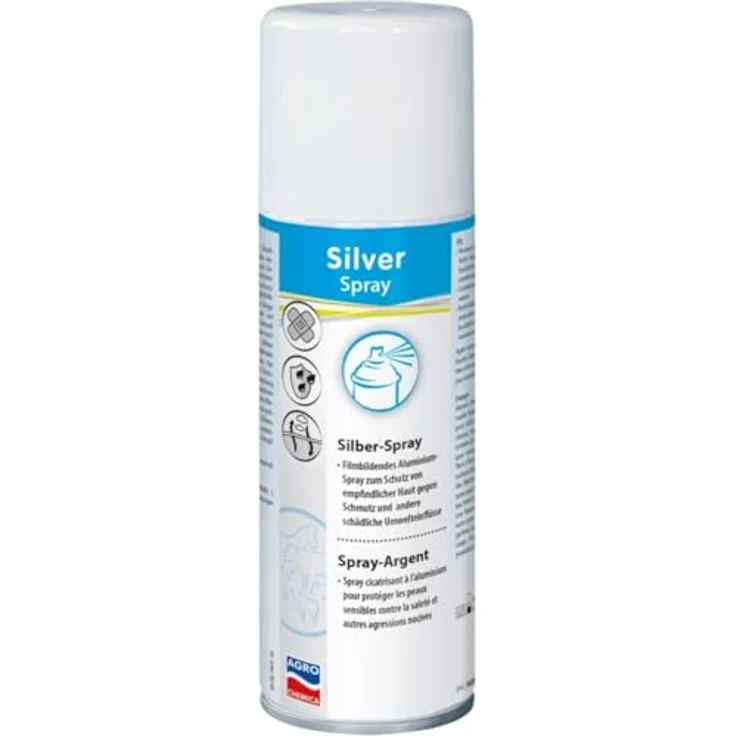RL24 Silberspray – Sprühpflaster für Tiere, 200 ml, atmungsaktiver Schutzfilm gegen Schmutz und Feuchtigkeit – Bild 1