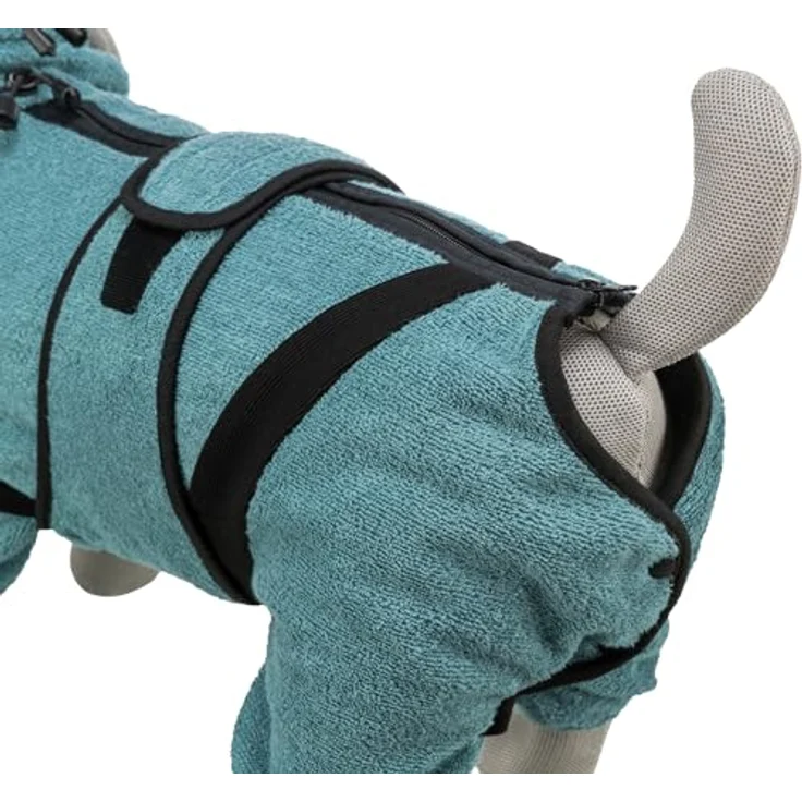 TRIXIE Trixie Bademantel/hausoverall frottee Petrol – Bild 5