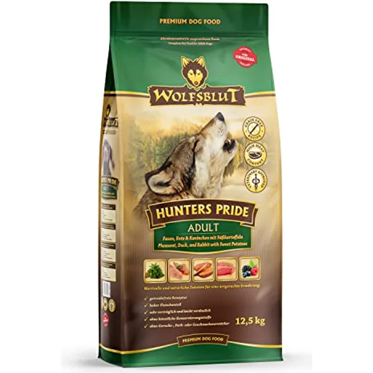 Wolfsblut Hunters Pride Adult, Hunde-Trockenfutter mit Vitaminen und zartem Geflügel, 12,5kg – Bild 1