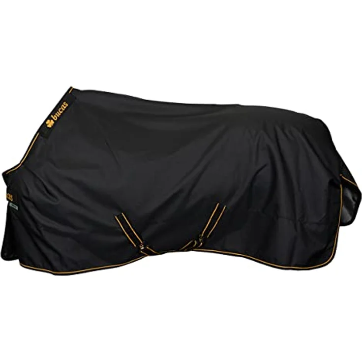 Bucas Irish Turnout Light 50g Classic 1200D Pferdedecke für Pony, schwarz/gold, Größe 95 – Bild 1