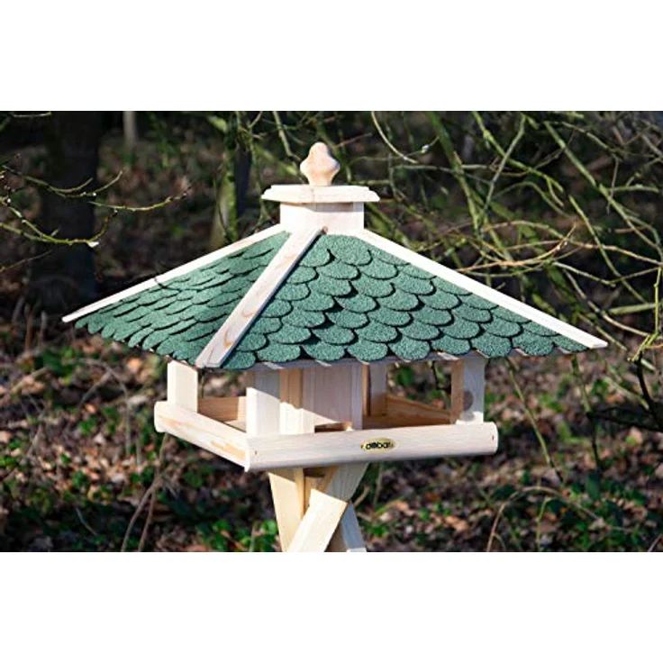 dobar 98540FSCe Klassisches Vogelhaus aus Holz, groß XL, 54 x 54 x 38 cm – Bild 5