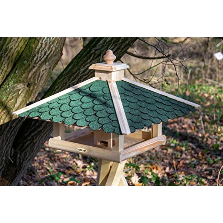 dobar 98540FSCe Klassisches Vogelhaus aus Holz, groß XL, 54 x 54 x 38 cm – Bild 7