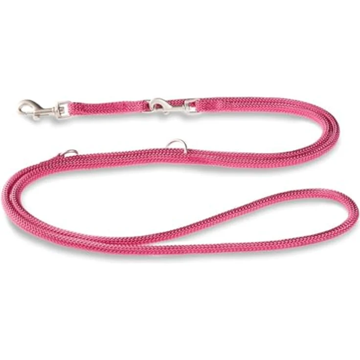 Wolters K2-Tauprogramm Hundeleine, extra lang 3m, dreifach verstellbar, magenta – Bild 2