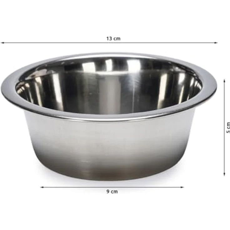 Karlie Inox Hundenäpfe, Edelstahl, Silber, 370 ml, spülmaschinenfest, Ø 9-13 cm – Bild 3