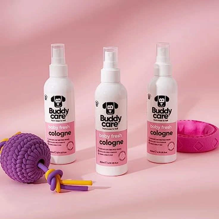 Buddycare Hundeparfüm, Babyfrisches Eau de Cologne mit Aloe und Pro-Vitamin B5, 200 ml – Bild 4