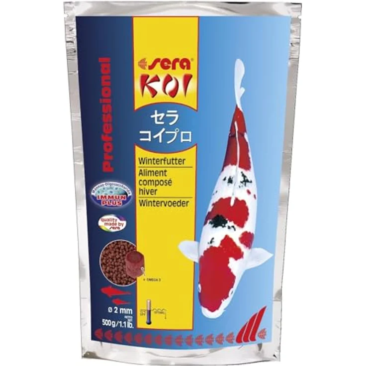 sera Koi Professional Winter 500 g, sinkendes Koifutter für Wassertemperaturen unter 12 °C, leicht verdauliche Rezeptur mit reduziertem Kohlenhydratanteil, stärkt Abwehrkräfte – Bild 4