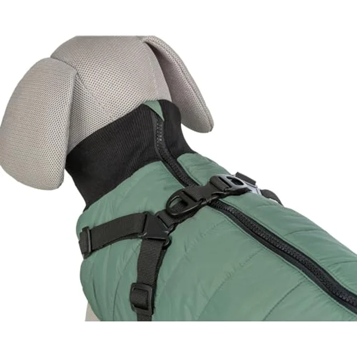 TRIXIE Jas met tuig Pontis, Hundebekleidung aus Polyester, Fleece, leicht wasserdicht, verstellbare Gelenkschlaufen, reflektierende Elemente – Bild 4