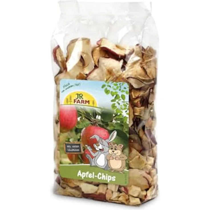 JR FARM Apfel-Chips, 80 g, schonend getrocknete Snacks mit natürlichen Vitaminen und Ballaststoffen, fördert die Verdauung