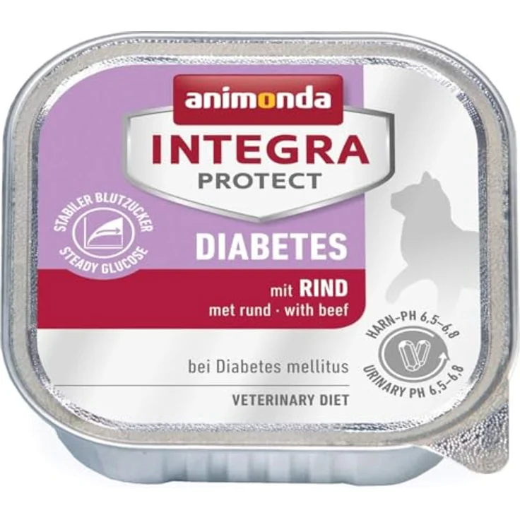 animonda INTEGRA PROTECT Diabetes mit Rind, Katzen-Nassfutter ohne Konservierungsmittel, 6x100g – Bild 4