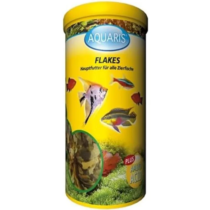 Aquaris AQUARIS Flakes Zierfischfutter, 45g / 250ml, hochqualitativ, perfekt ausgewogen, fördert gesundes Wachstum und Vitalität