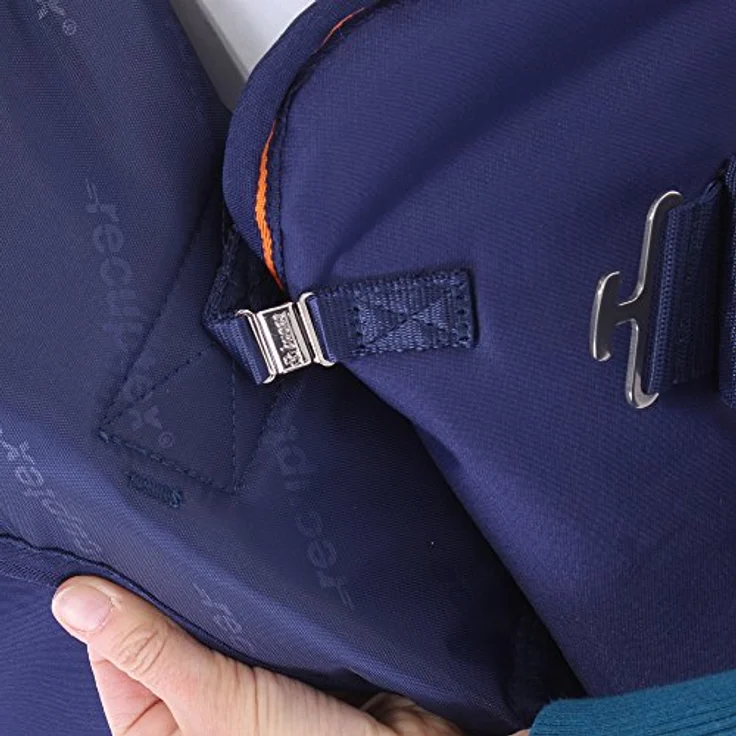 Bucas Recuptex Therapiedecke, Rückenlänge 155 cm, navy/orange – Bild 5