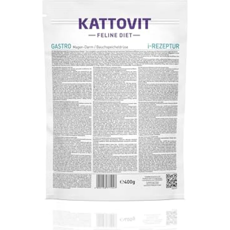 Kattovit Gastro Trockenfutter für Katzen, Diätfutter zur Unterstützung des Magen-Darm-Systems, 6 x 400 g – Bild 2