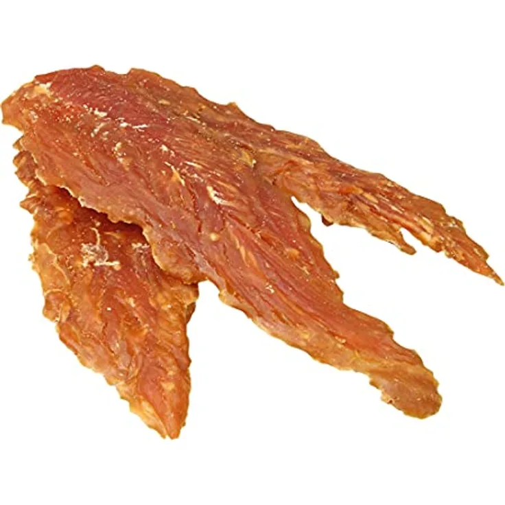 Antos Dörrfleisch für Hunde, 400 g Hühnerbrustfilets pur, knackig, fettarm, 10-15 cm lange Stücke