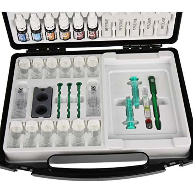 JBL ProAquaTest Lab, Aquarium-Wassertestset mit 13 Tests, Glasküvetten und CO2-Tabelle – Bild 5