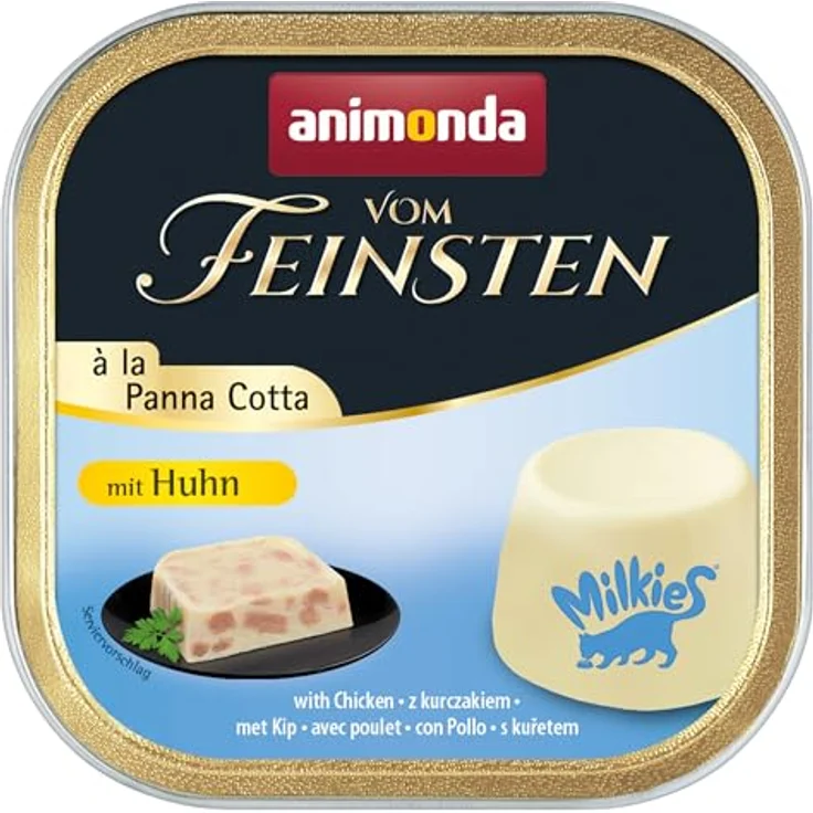 animonda Vom Feinsten Katzenfutter nass à la Panna Cotta mit Huhn, 6 x 100g, getreidefreies Nassfutter ohne Zucker, mit frischen, fleischigen Zutaten – Bild 2
