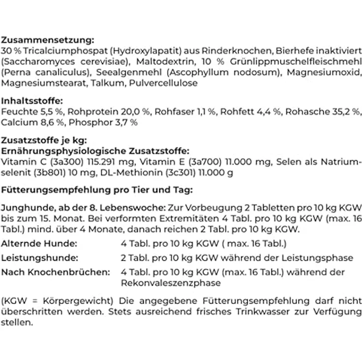 Canina Canhydrox Gag Tabletten, Vitamine für Hunde zur Unterstützung des Bewegungsapparates, 1 x 0.1 kg – Bild 3