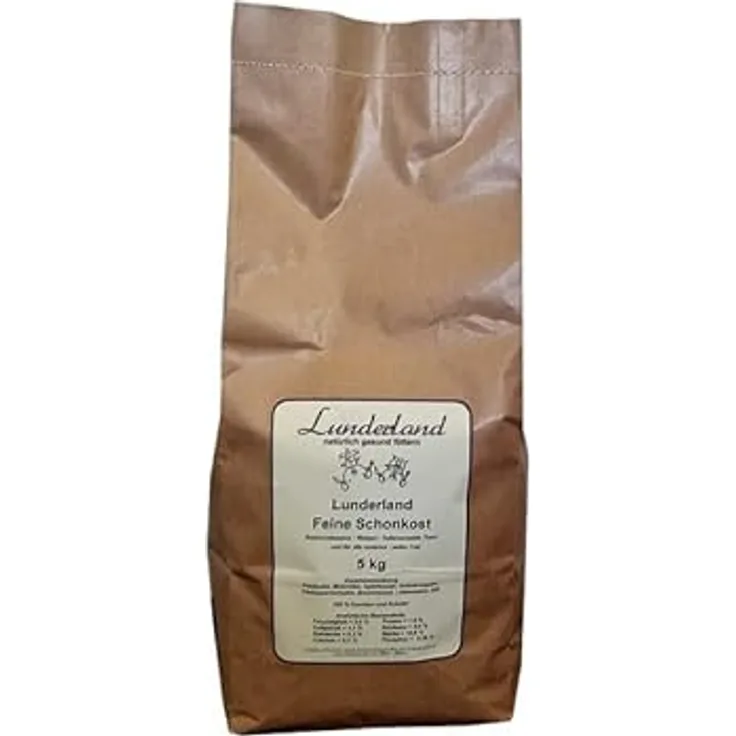 Lunderland Feine Schonkost 5 kg, getreidefreier Mixer für Fleischmahlzeiten, ideal für Rekonvaleszenz, Welpen und futtersensible Tiere