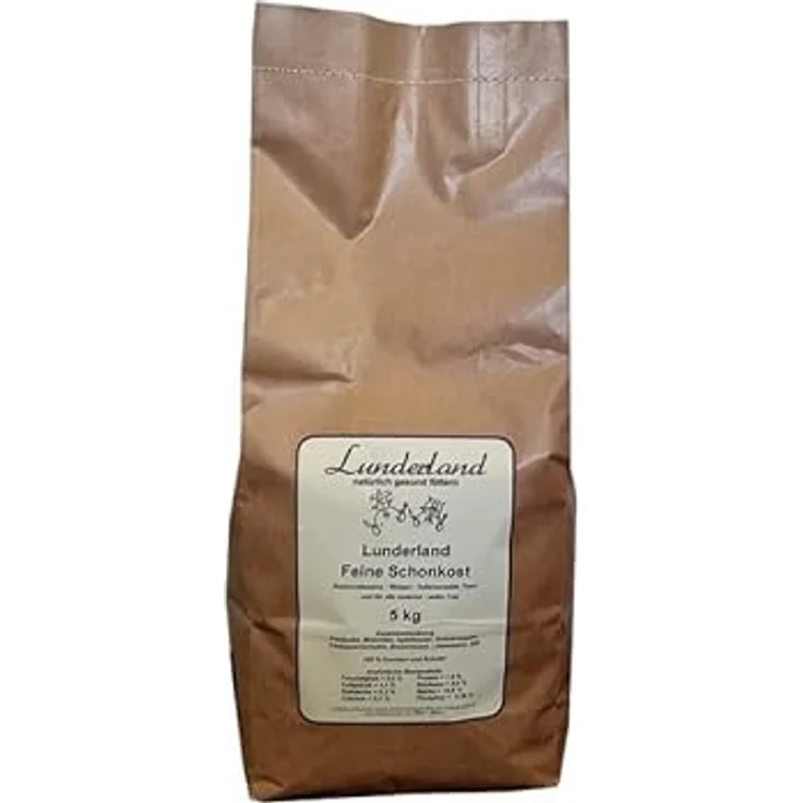 Lunderland Feine Schonkost 5 kg, getreidefreier Mixer für Fleischmahlzeiten, ideal für Rekonvaleszenz, Welpen und futtersensible Tiere – Bild 1