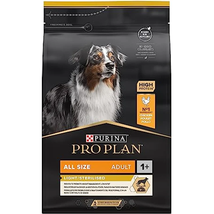 Pro Plan 10745/4154, Trockenfutter für Hunde aller Größen, reich an Hähnchen, Light für erwachsene Hunde, 3 kg – Bild 2