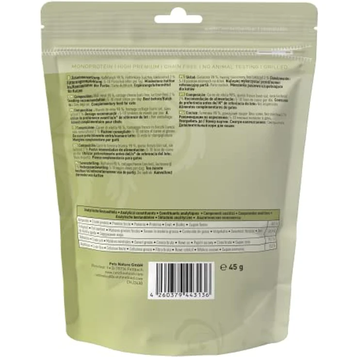 Catz Finefood Meatz N°5 Kalb, Getreidefreier Katzensnack für ausgewachsene Katzen, 45g – Bild 2