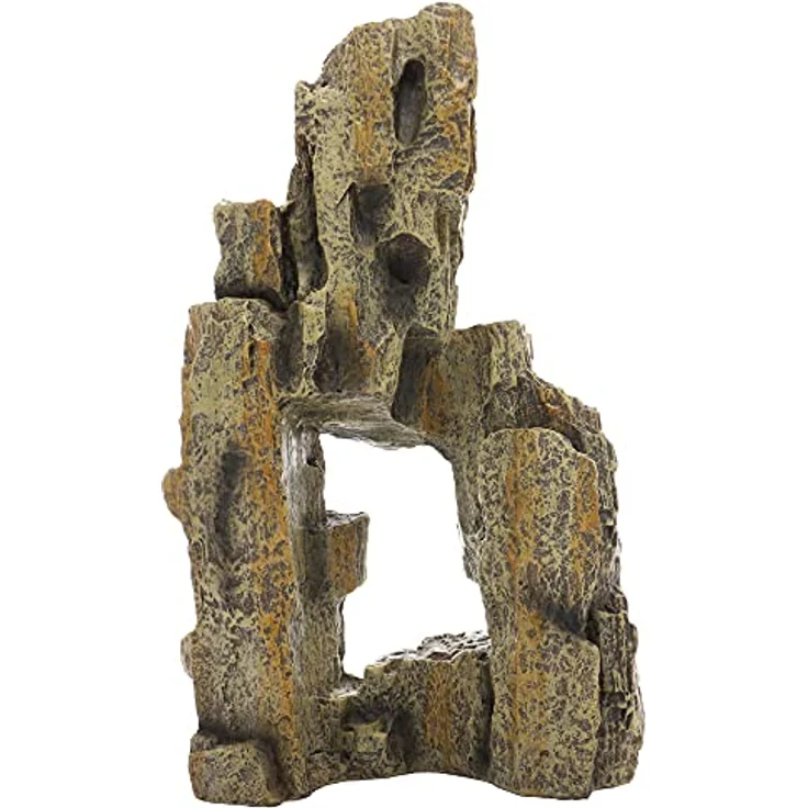 HOBBY Terrariendeko Fossil Rock, naturnaher Felsen aus Polyresin, 2,15x6x18 cm, leicht zu reinigen und langlebig – Bild 4