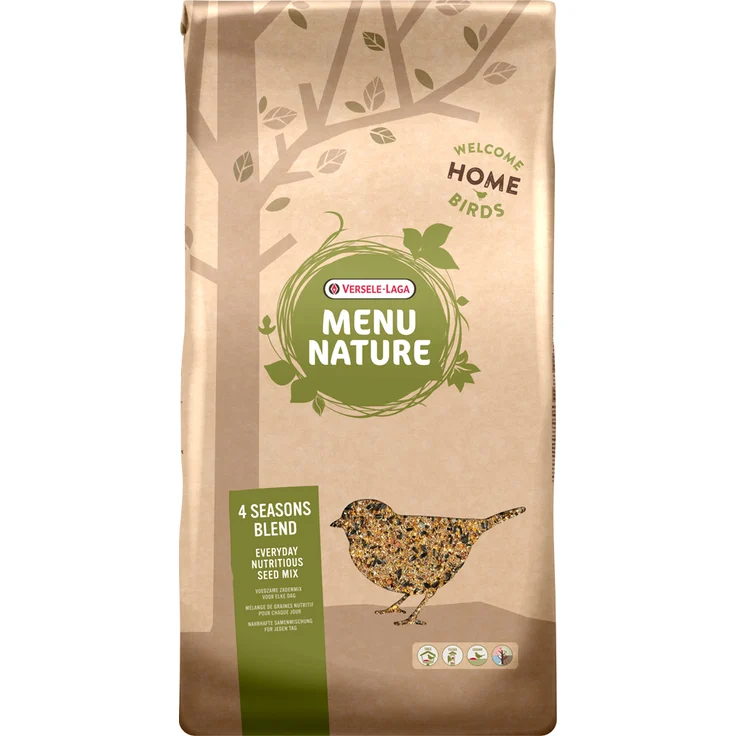 Versele-Laga Menu Nature 4 Jahreszeiten Mischung, ausgewogenes Wildvogelfutter für ganzjährige Fütterung, 20 kg
