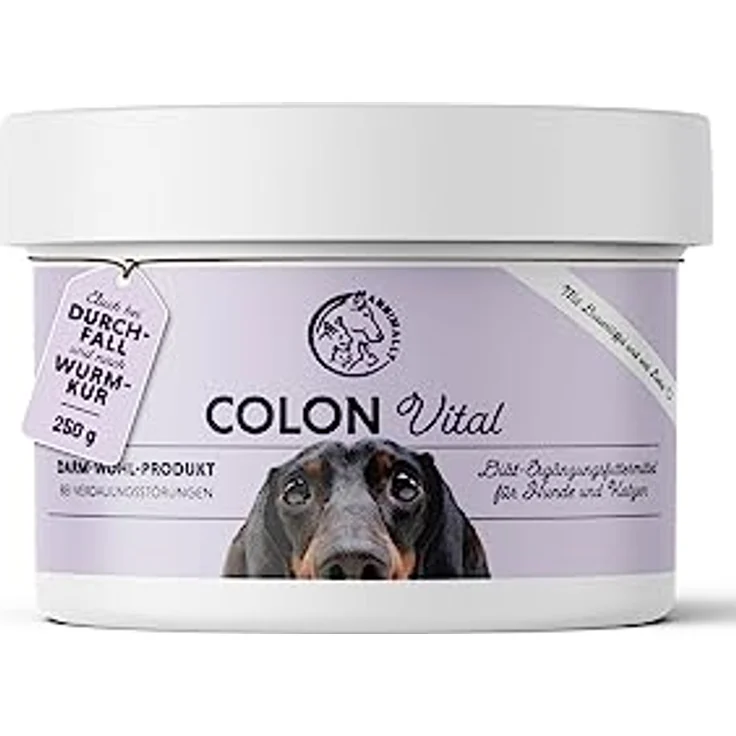 Annimally Hunde & Katzen Darmkur Pulver 250g, Synbiotikum zur Darmsanierung mit Probiotika und Präbiotika, ideal bei Durchfall und nach Wurmkur – Bild 1