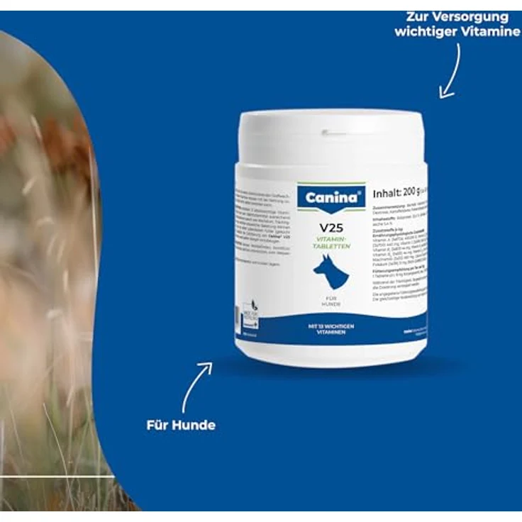 Canina V 25 Vitamintabletten Vet, 200 g für Hunde, freiverkäuflich – Bild 5