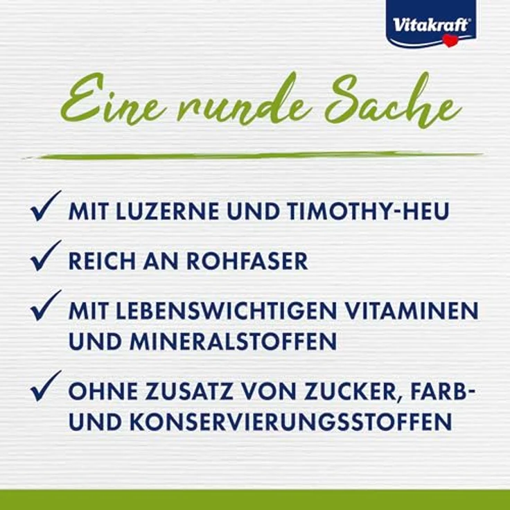Vitakraft Rollis, Knusperringe für Nager, calciumarm mit Luzerne, ohne Zucker und Getreide, 500g – Bild 2