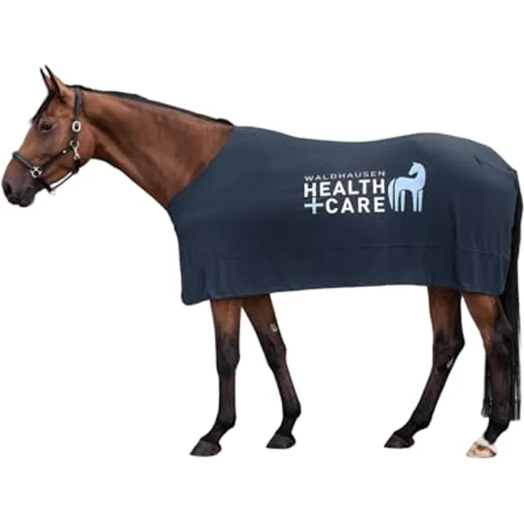 WALDHAUSEN Health + Care Ice-Layer Decke, Nachtblau, 145 cm, Kühldecke mit wasserabsorbierenden Materialien für sommerliche Erfrischung