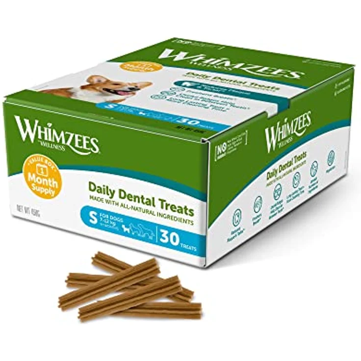 WHIMZEES Stix S, Monatspackung, 30 Stück – Getreidefreie Kaustangen für kleine Hunde, natürliche Zahnpflege ohne Zuckerzusatz – Bild 2