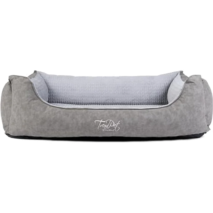 TrendPet VitaBed Style, Orthopädisches XXL Hundebett 140x115 cm, Memory Foam Matratze, Grau – Bild 1