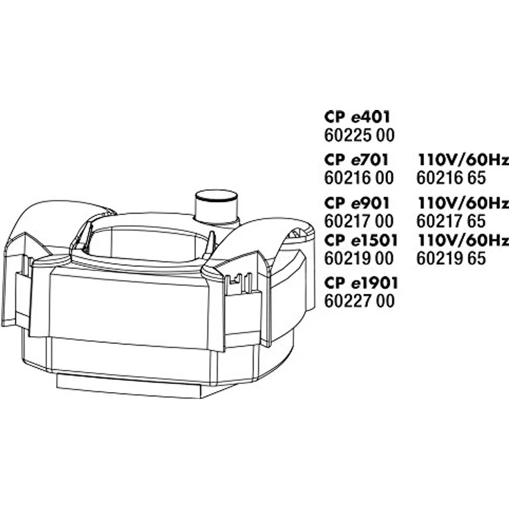 JBL CP e701 Greenline, Innenfilter-Pumpenkopf für Aquarien, Meerwasser, langlebig und leistungsstark – Bild 2