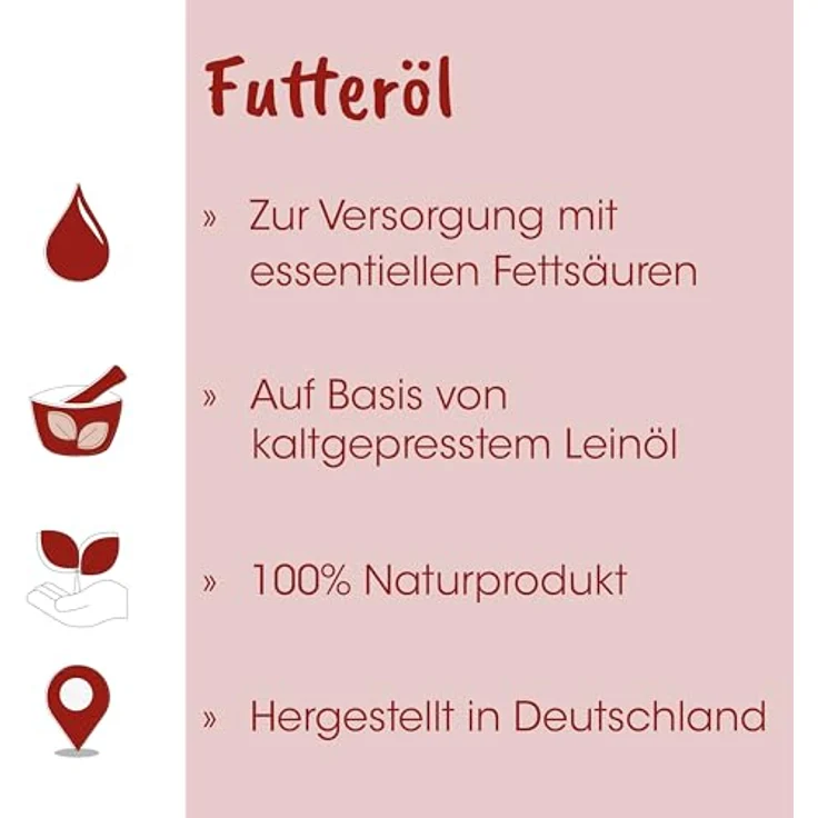 cdVet Fit-BARF Futteröl, 500ml und 250ml, kaltgepresste Pflanzenöle mit essentiellen Fettsäuren – Bild 2