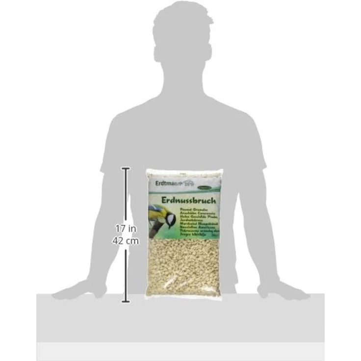 Erdtmann's Erdnussbruch, 2,5 kg, hochwertige Erdnüsse für Wildvögel und Eichhörnchen – Bild 4
